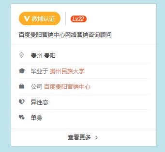 给大家分享一段博主简介代码 仿新浪微博